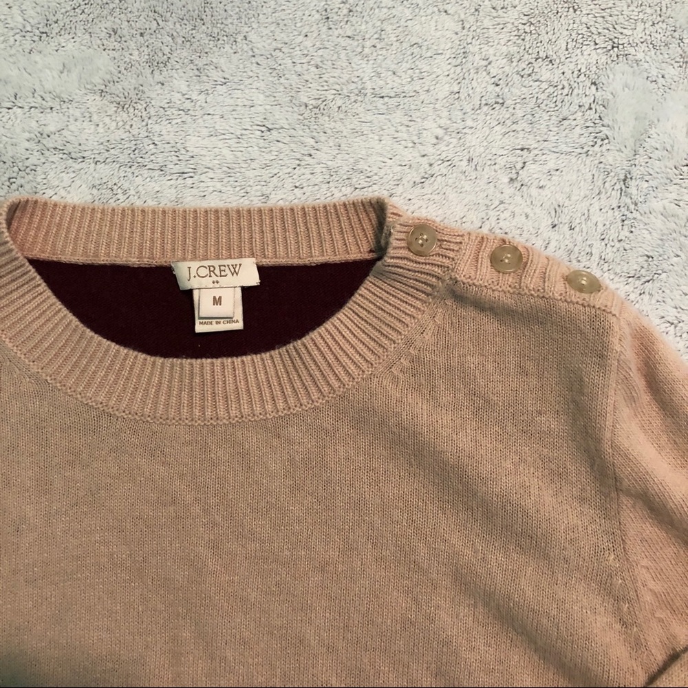 J.Crew Colorblock Elbow Patch Sweater - Picture 5 of 7